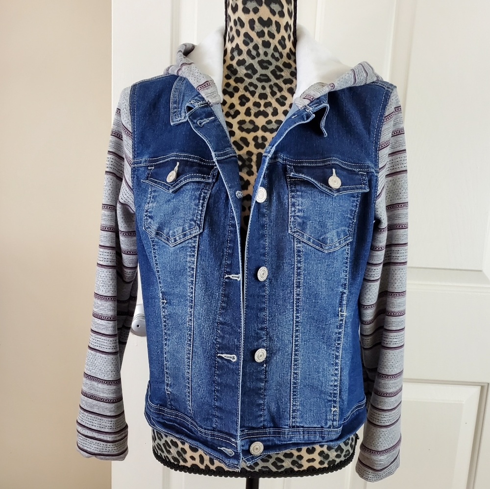 Wallflower Fleece Jean Jacket